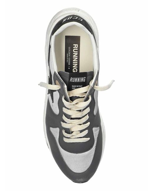 Golden Goose Deluxe Brand White Running Sole Leather Sneakers for men