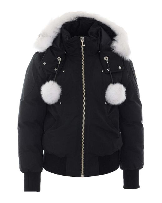 Moose Knuckles Black Original Debbie Bomber