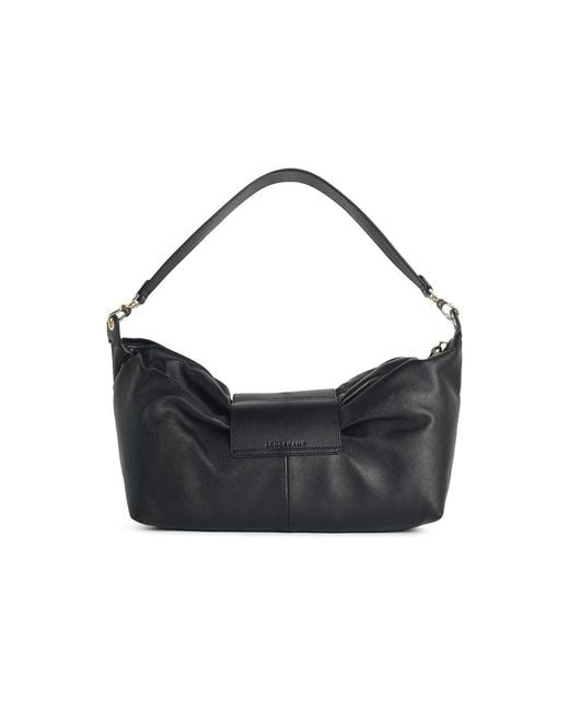 Longchamp Black Le Pliage Xtra Bow Leather Shoulder Bag