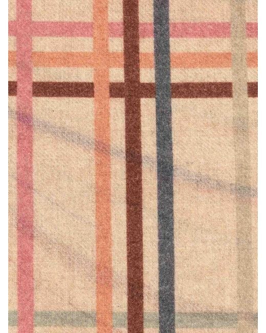 Paul Smith Natural Cashmere Blend Swirl Scarf