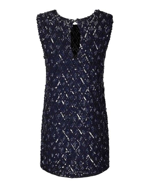 P.A.R.O.S.H. Blue Mini Dress