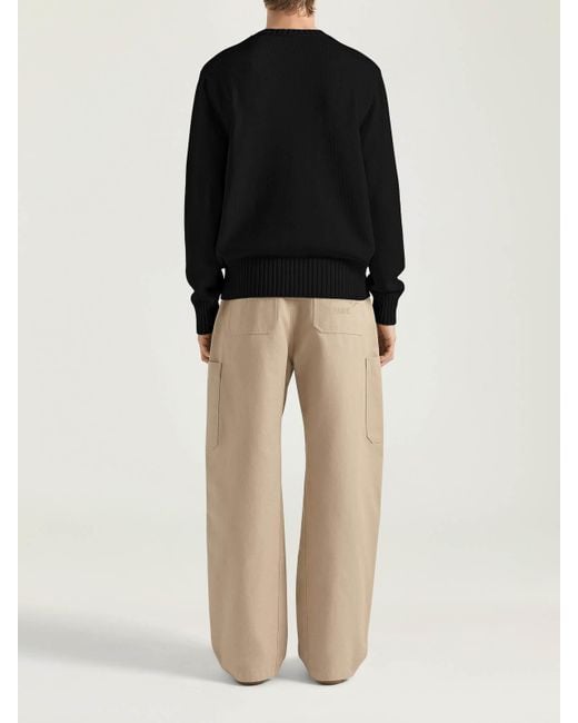 Givenchy Black Crew Neck Sweater for men