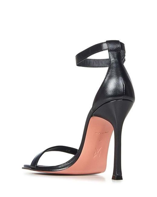 AMINA MUADDI Black 105Mm Kim Strappy Stiletto Sandals