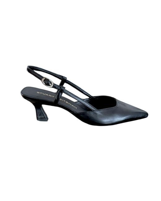 Stuart Weitzman Black Vinnie 50 Slingback