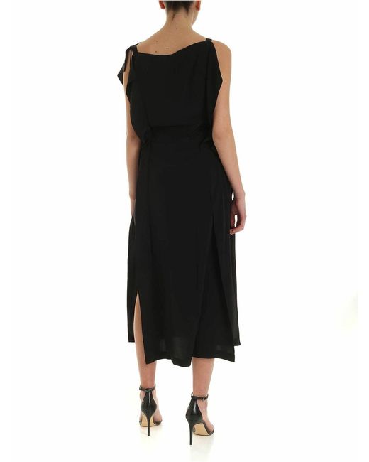McQ Alexander McQueen Black Haruko Midi Dress