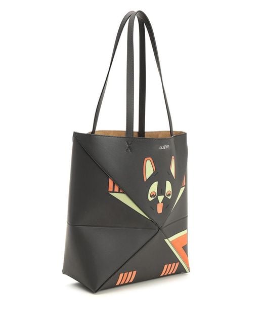 Loewe Black Medium Tote Bag