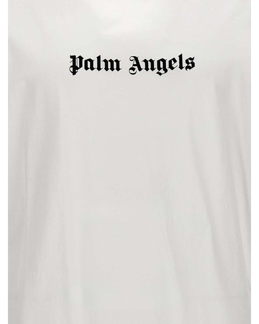 Palm Angels White Logo T-shirt for men