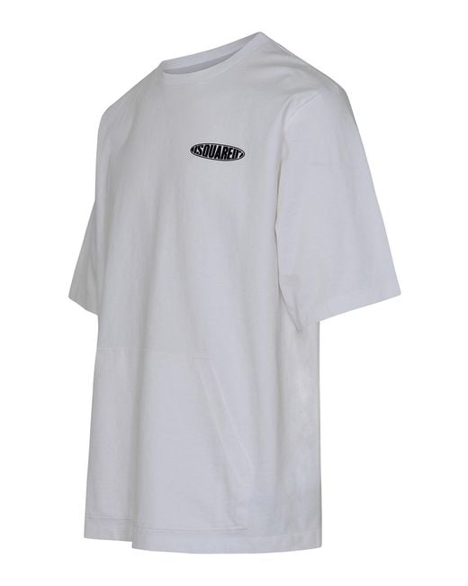 DSquared² Gray Surf Board Skater T-Shirt for men