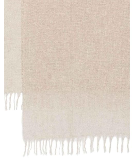 Fabiana Filippi Natural Cashmere And Silk Scarf