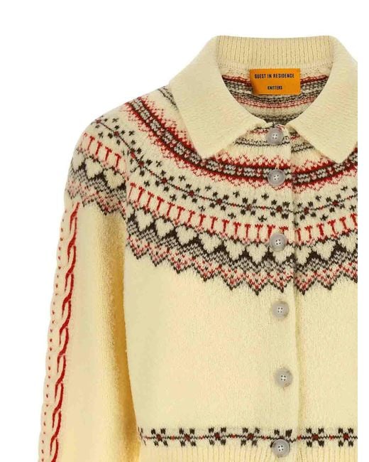 Guest In Residence Metallic Cloud Chalet Cardigan