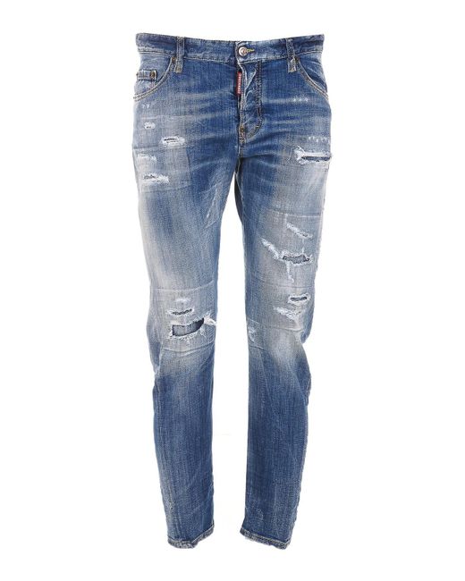 DSquared² Blue Sexy Twist Jeans for men