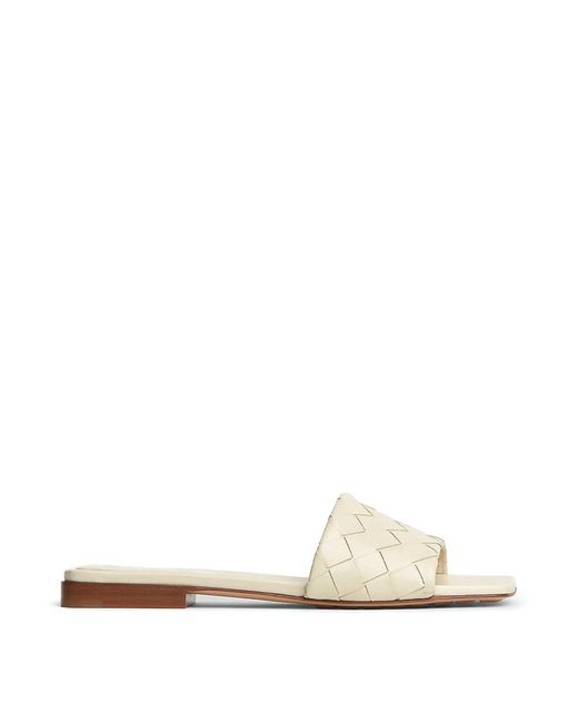 Bottega Veneta White 'Mules Parco'