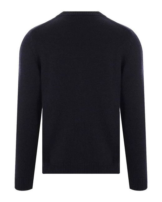 Roberto Collina Blue Crew-Neck Silk Jumper for men