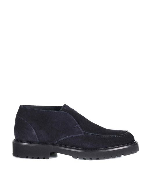 Doucal's Blue Doucals Suede Ankle Boot for men