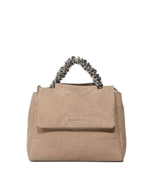 Orciani Natural Sveva Twilight Small Hand Bag
