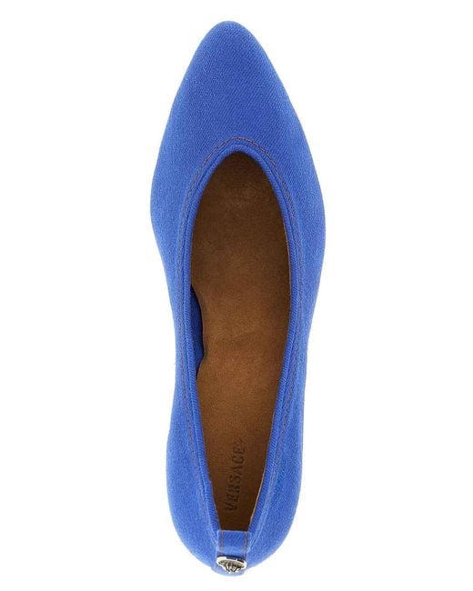 Versace Blue Tina Pumps