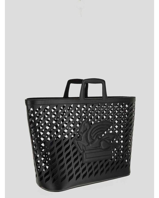 Etro Black Shopping Bag for men