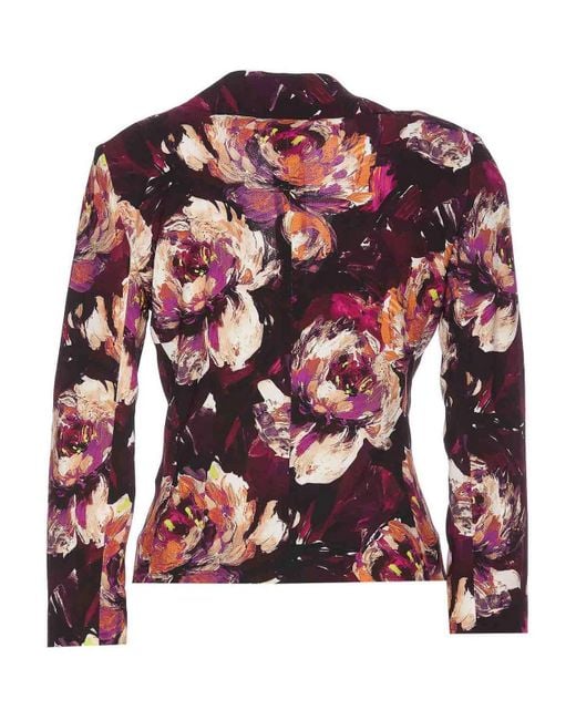Dolce & Gabbana Red Peony Print Jacket