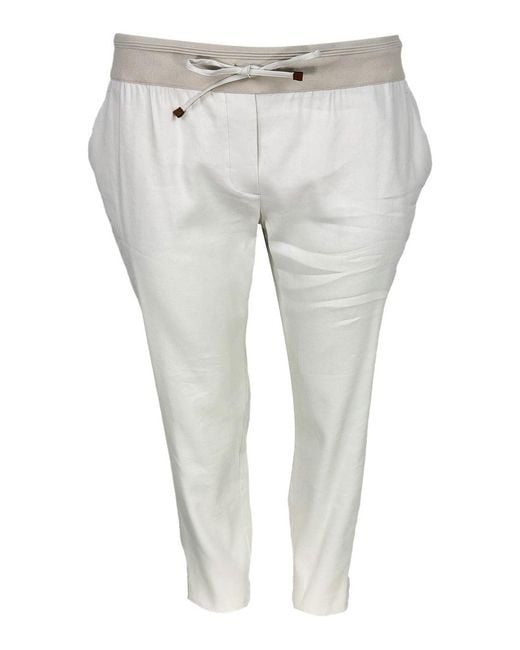 Lorena Antoniazzi Gray Trousers
