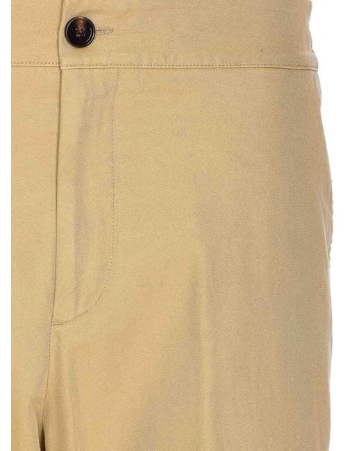Burberry Natural Check Turn Up Pants for men