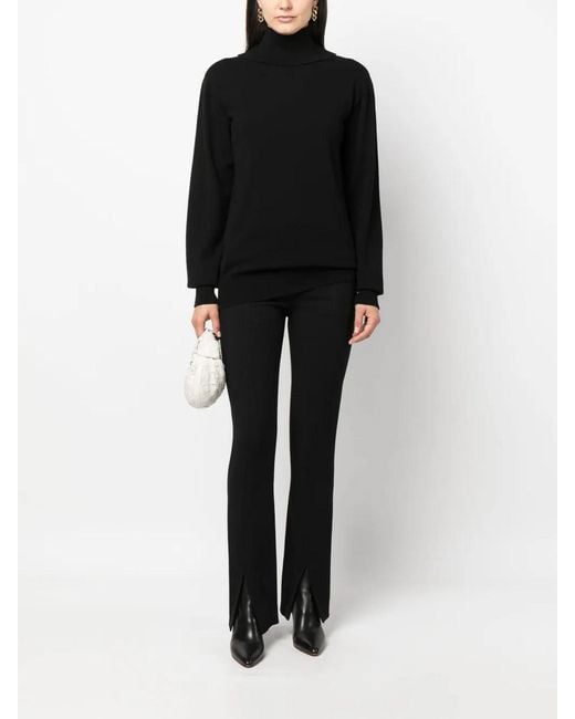 Jil Sander Black High Neck Collar