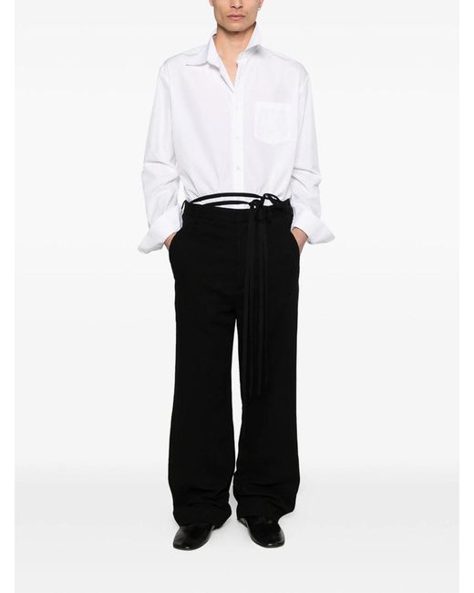 Ann Demeulemeester Black Leon Pants for men