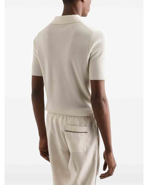 Dolce & Gabbana White Short -Sleeved Pole for men