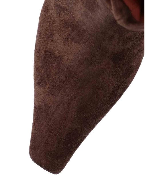 AMINA MUADDI Brown Ankle Boots