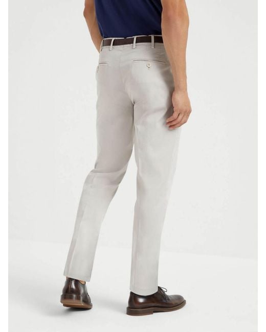 Brunello Cucinelli Gray Casual Pants for men