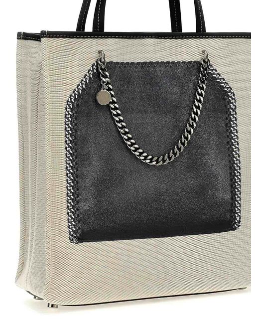 Stella McCartney Black Trompe Loeil Print On Shopping Bag