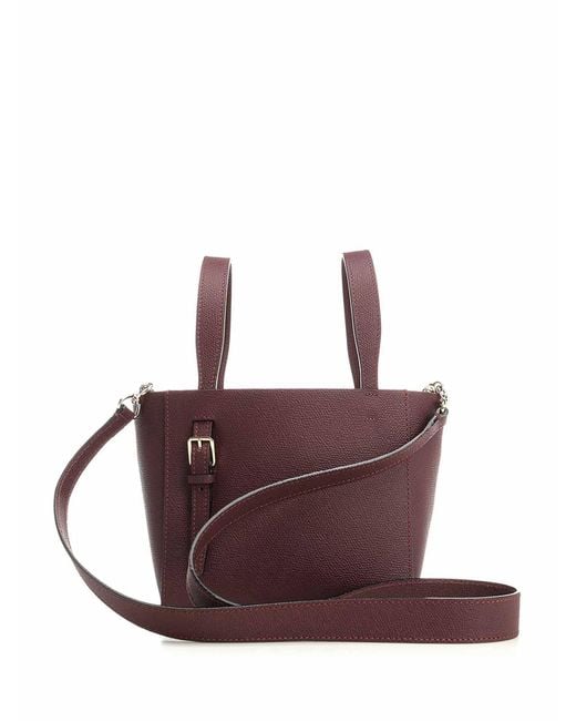 Borsa A Tracolla Micro Secchiello di Valextra in Purple