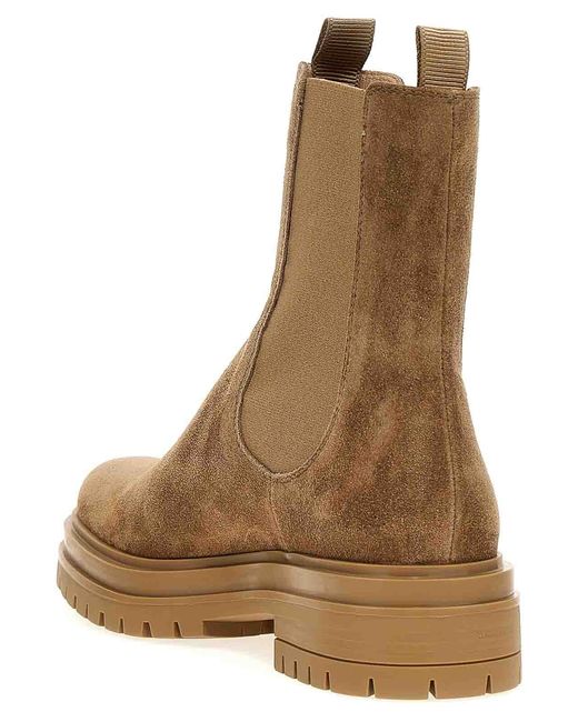 Gianvito Rossi Brown Chester Ankle Boots