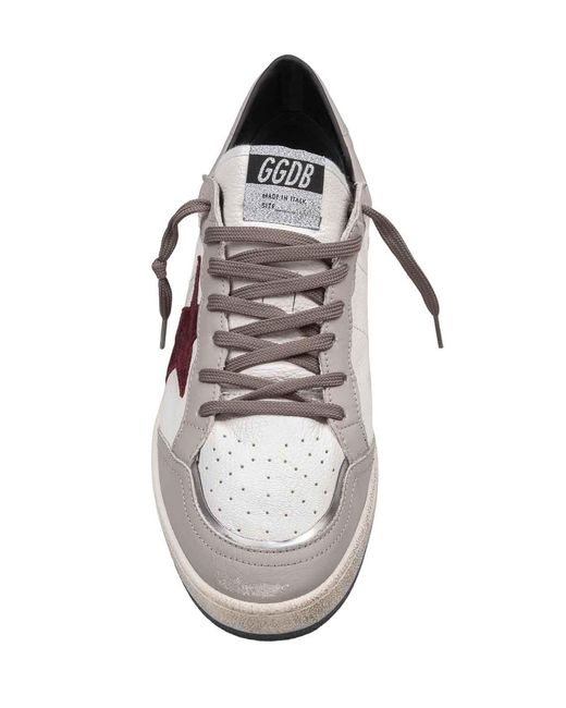 Golden Goose Deluxe Brand White Ballstar Sneakers for men