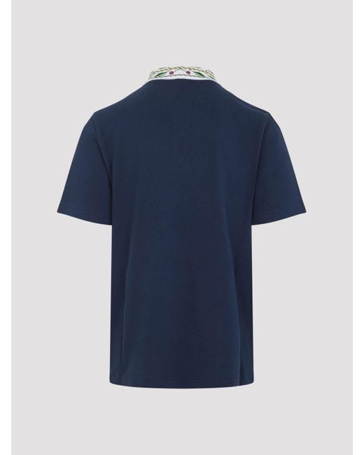 Casablanca Blue Classic Laurel Polo for men