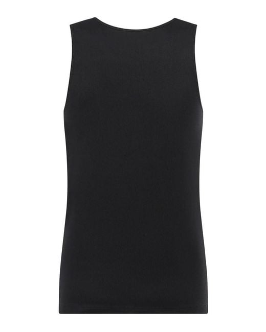 Dolce & Gabbana Black Ribbed Tank Top for men
