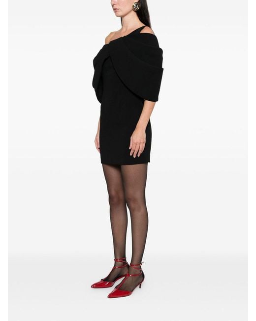 Solace London Thelma Mini Dress in Black | Lyst