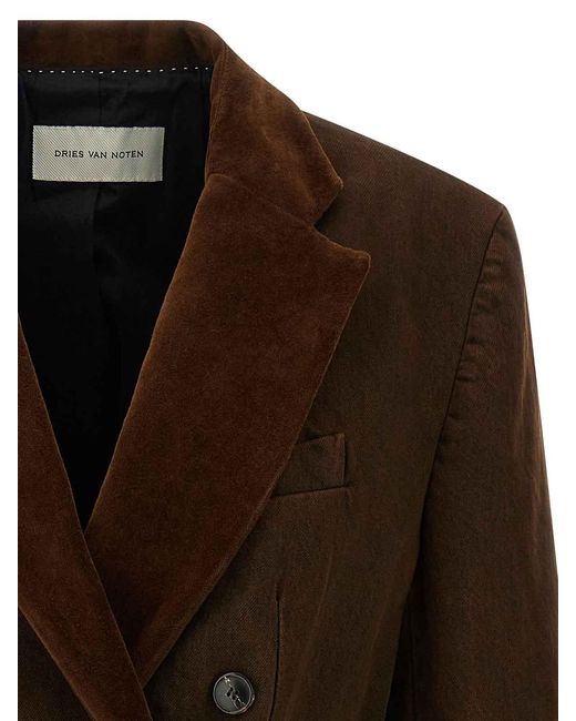 Dries Van Noten Brown Befya Blazer