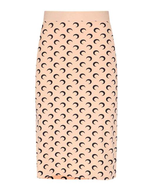 MARINE SERRE White Midi Skirt