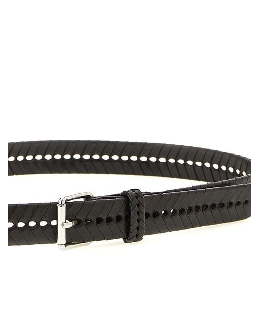 Lemaire White Braided Belt for men