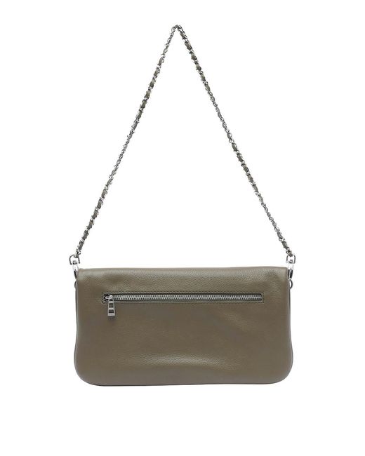 Zadig & Voltaire Gray Record And Rock Crossbody Bag