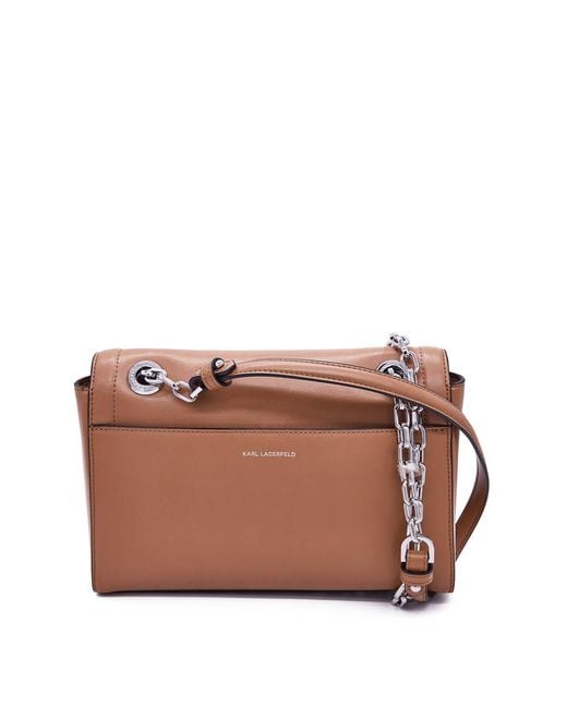 Karl Lagerfeld Brown K/Autograph Shoulder Bag