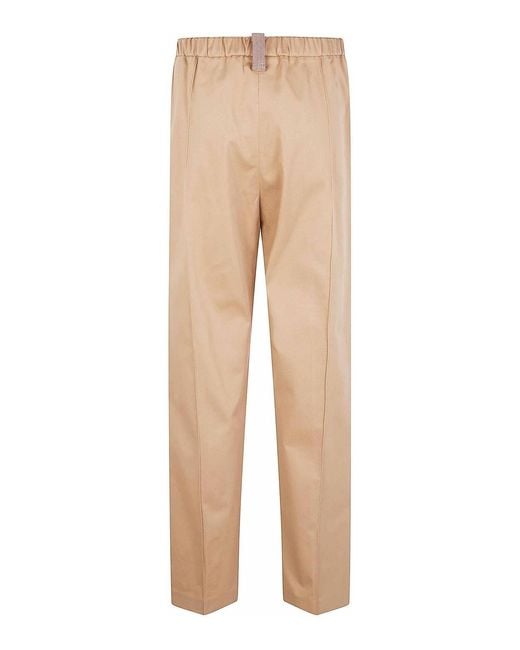 Fabiana Filippi Natural Campagna Wide Leg Trousers