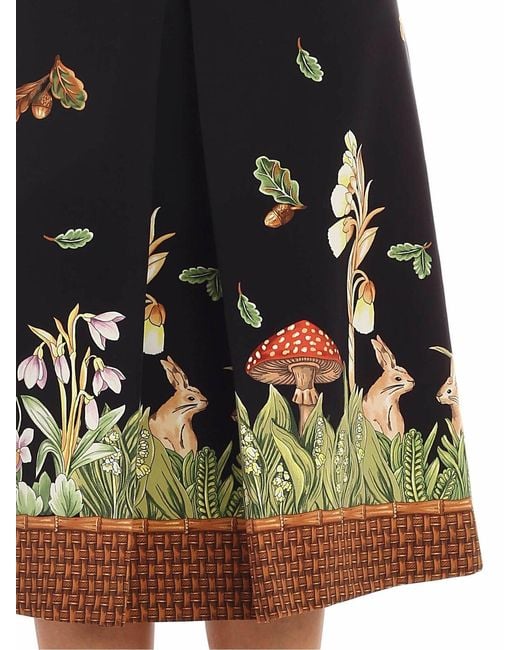Vivetta Black Forest Printed Skirt