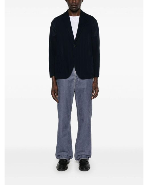 Circolo 1901 Blue Cotton Single-Breasted Jacket for men