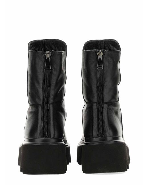 Elena Iachi Black Leather Boot