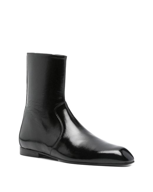 Khaite Black "Colt" Ankle Boot