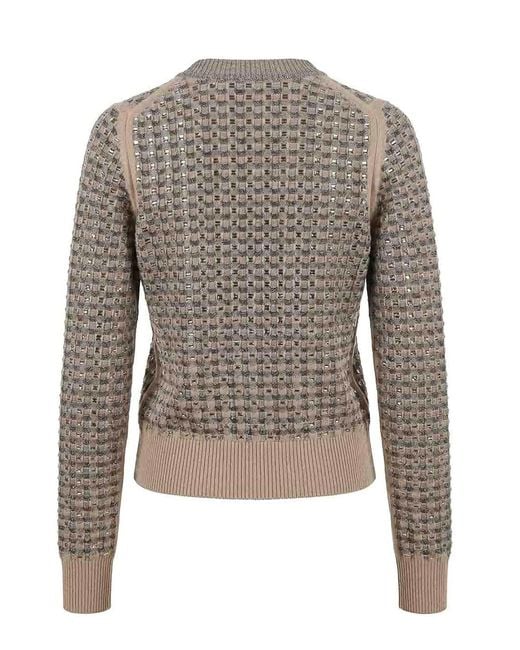 Ermanno Scervino Gray Cardigan