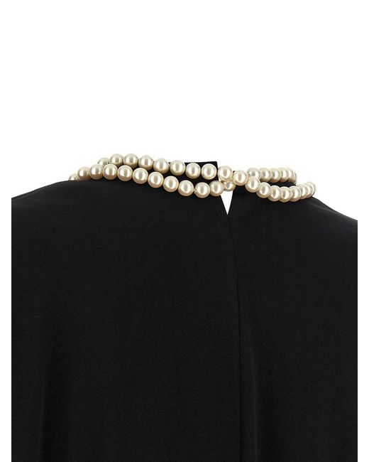 Junya Watanabe Black Pearl Necklace T-Shirt
