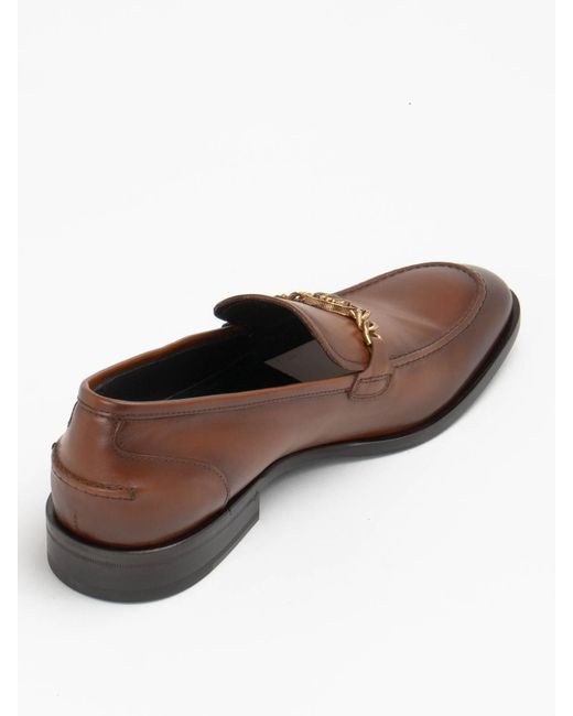 Roberto Cavalli Brown Loafers for men