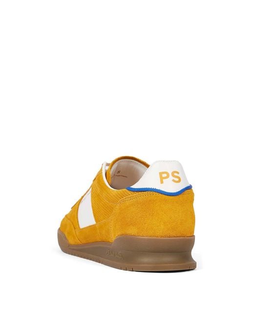 Paul Smith Yellow Sneakers Scamosciate Dover for men